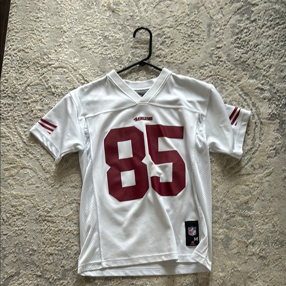 Kids White and Red Sports Jersey - Picture 2 of 2